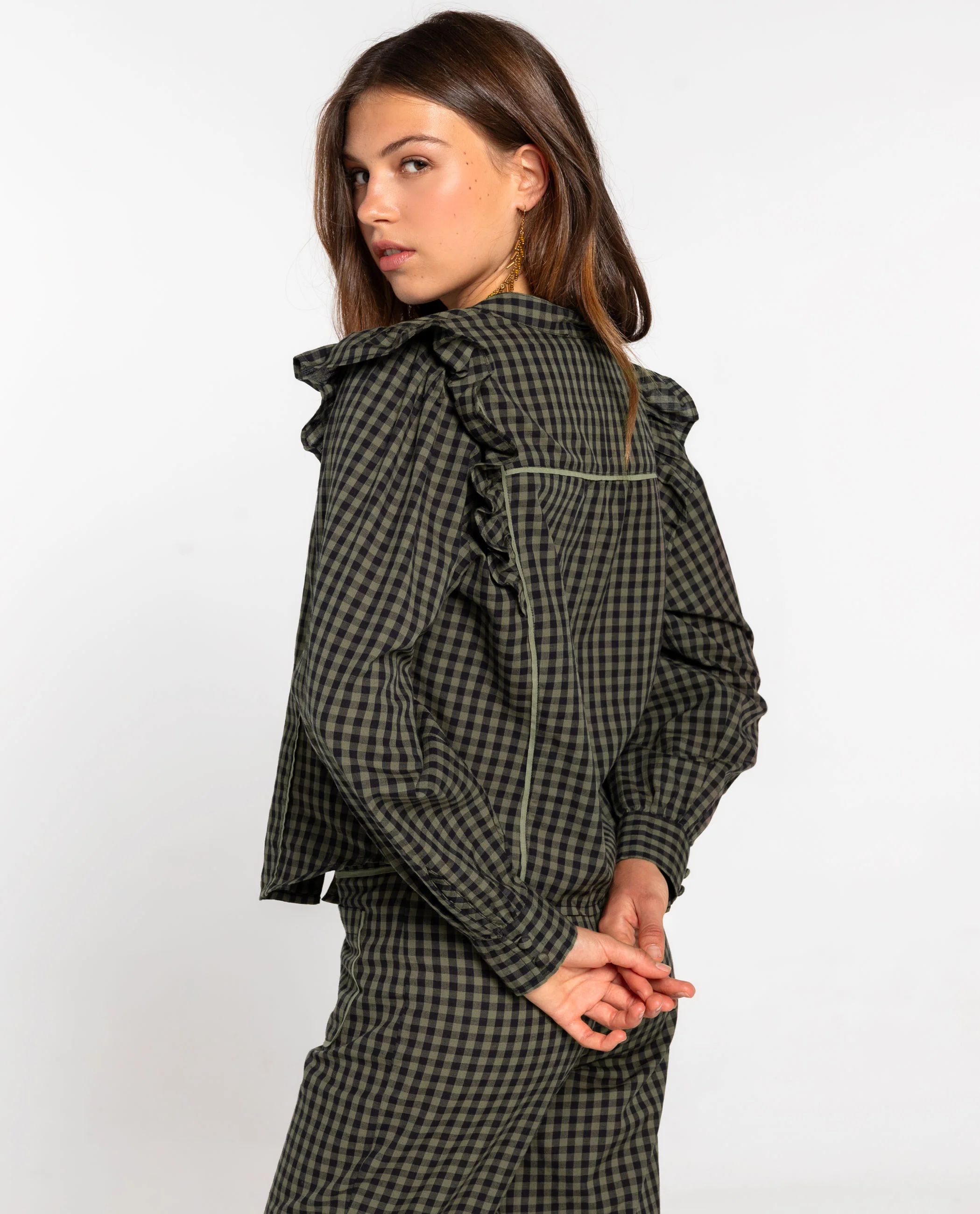 BLUSA FIRST COFFEE · CUADROS - Image 7