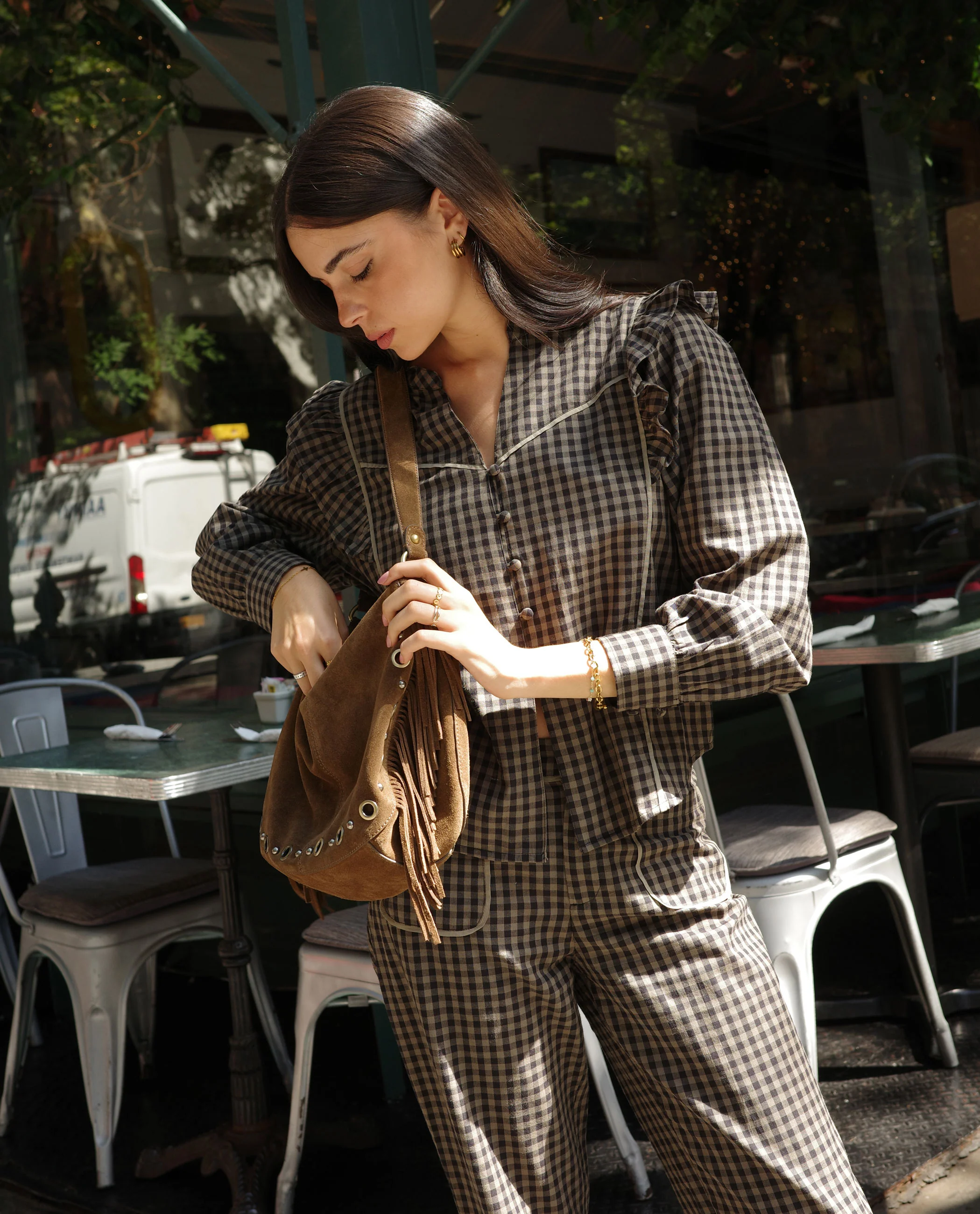 BLUSA FIRST COFFEE · CUADROS - Image 9