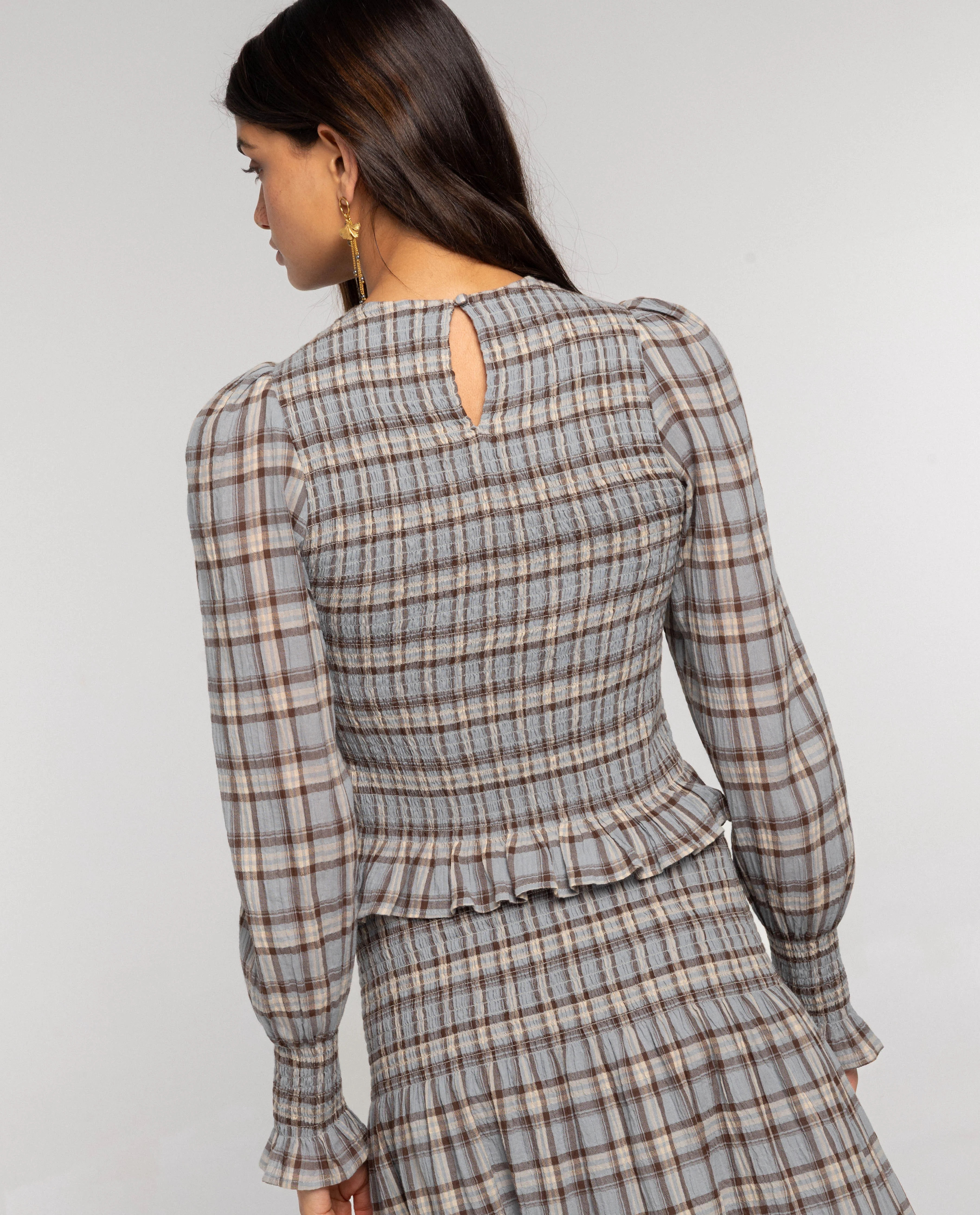 BLUSA AFTER SOLSTICE · CUADROS - Image 11