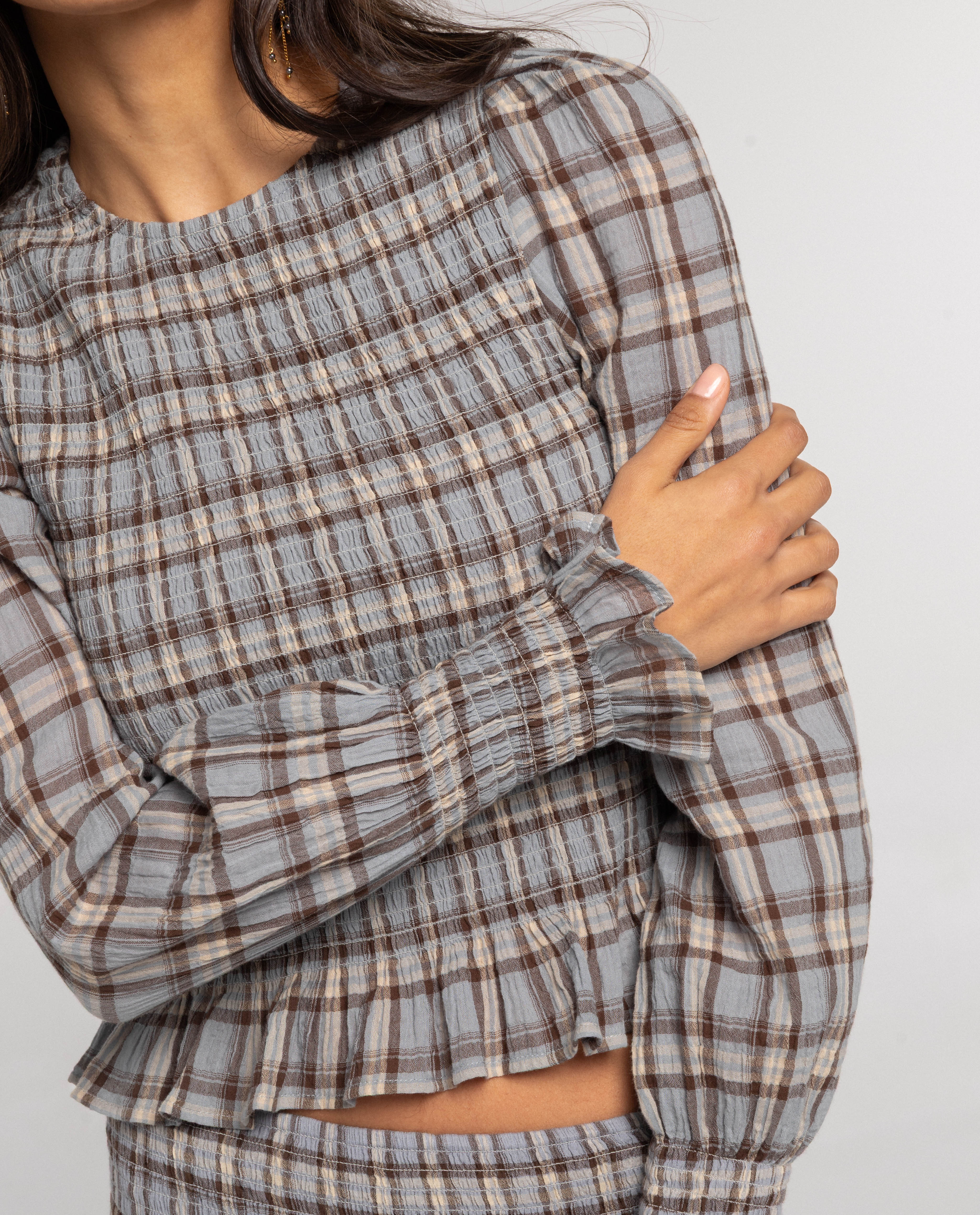 BLUSA AFTER SOLSTICE · CUADROS - Image 12