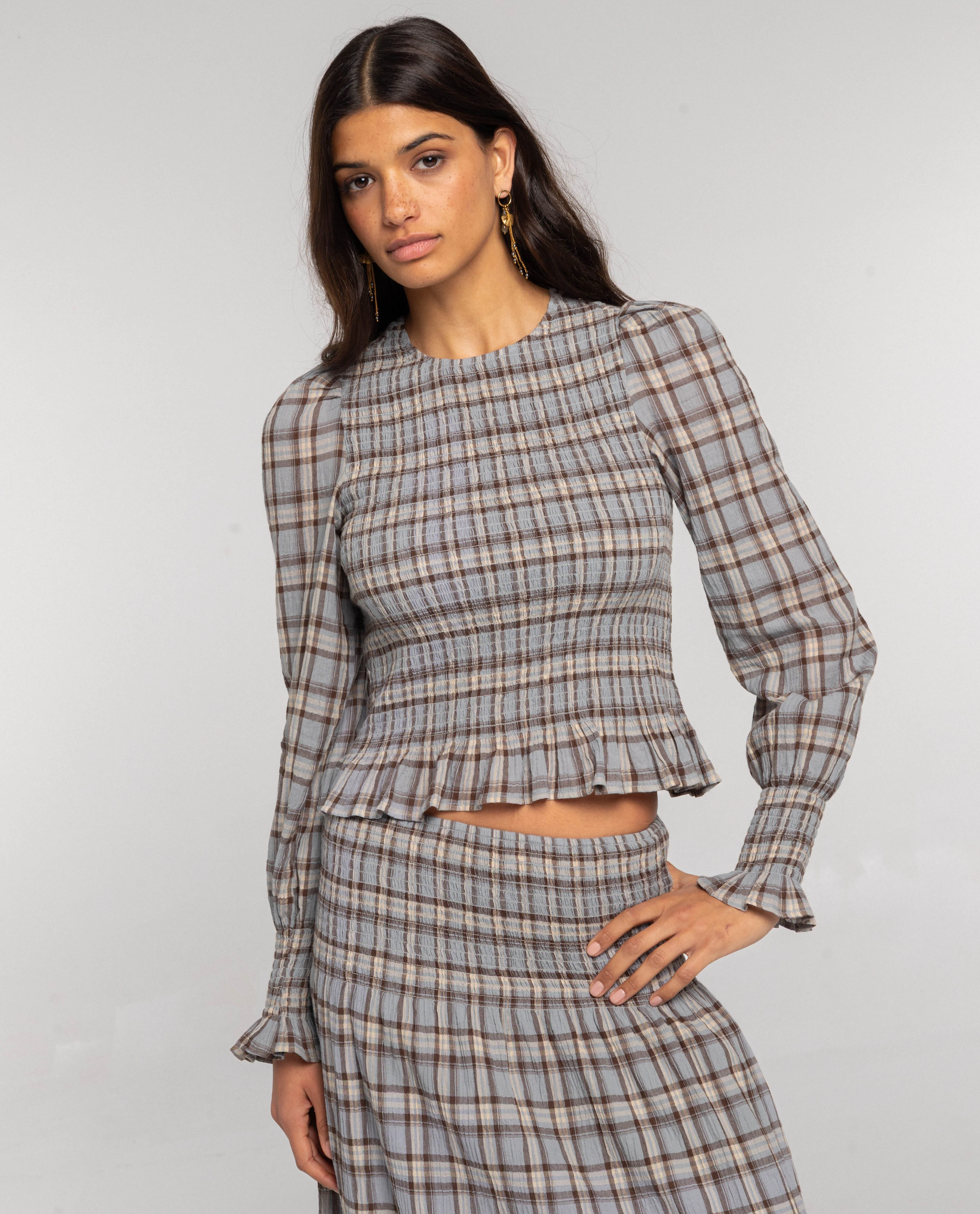 BLUSA AFTER SOLSTICE · CUADROS - Image 3