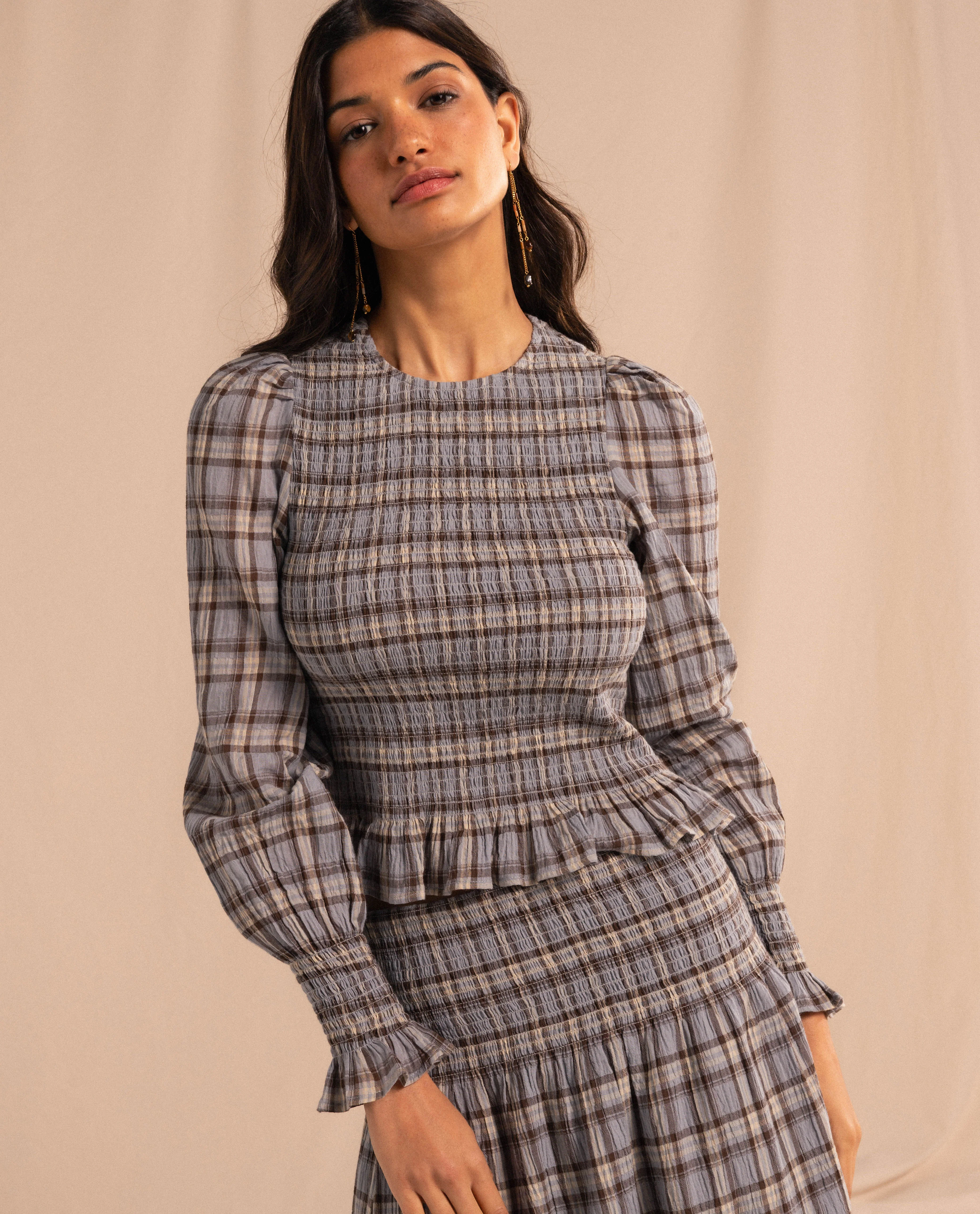 BLUSA AFTER SOLSTICE · CUADROS - Image 5