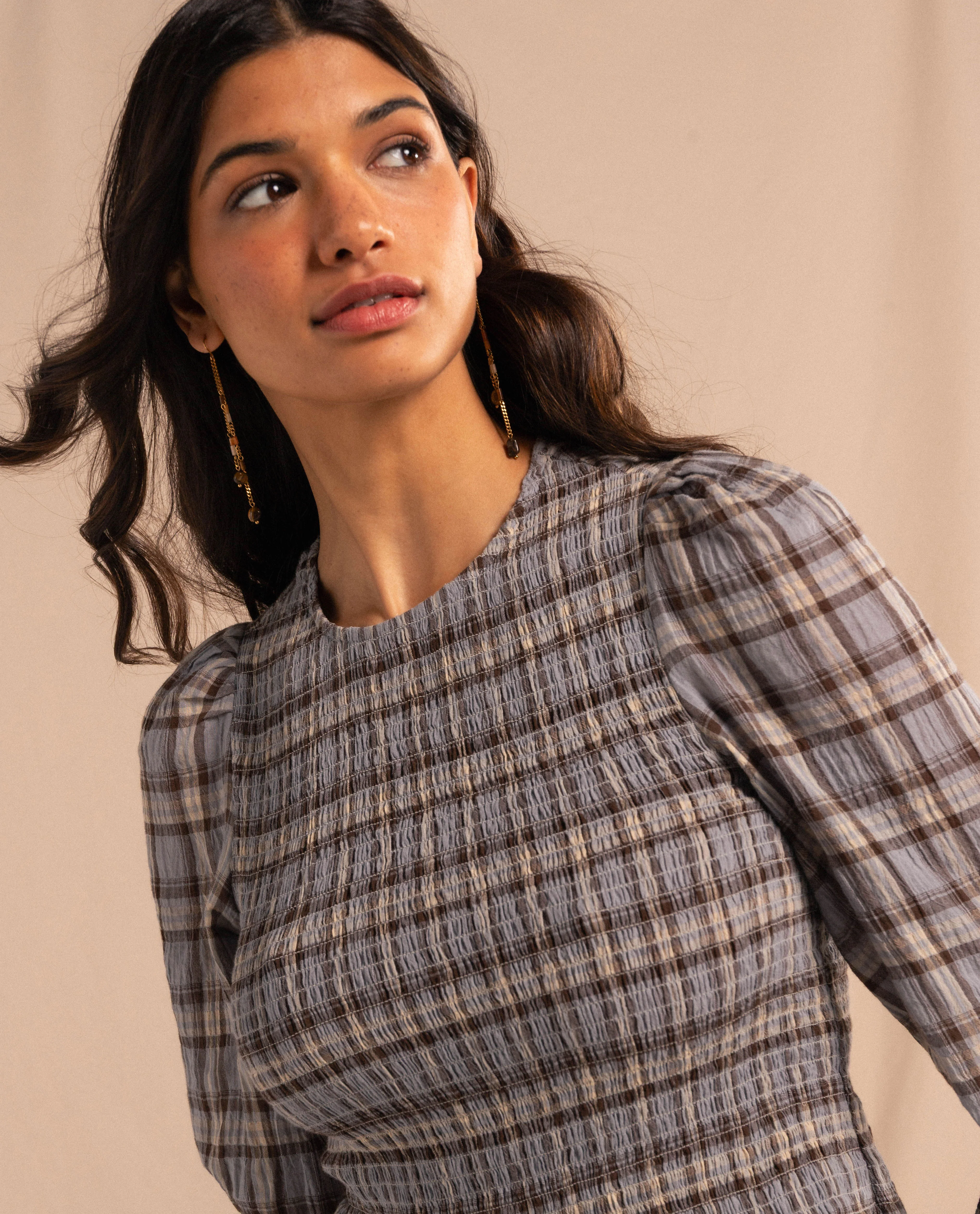 BLUSA AFTER SOLSTICE · CUADROS - Image 8