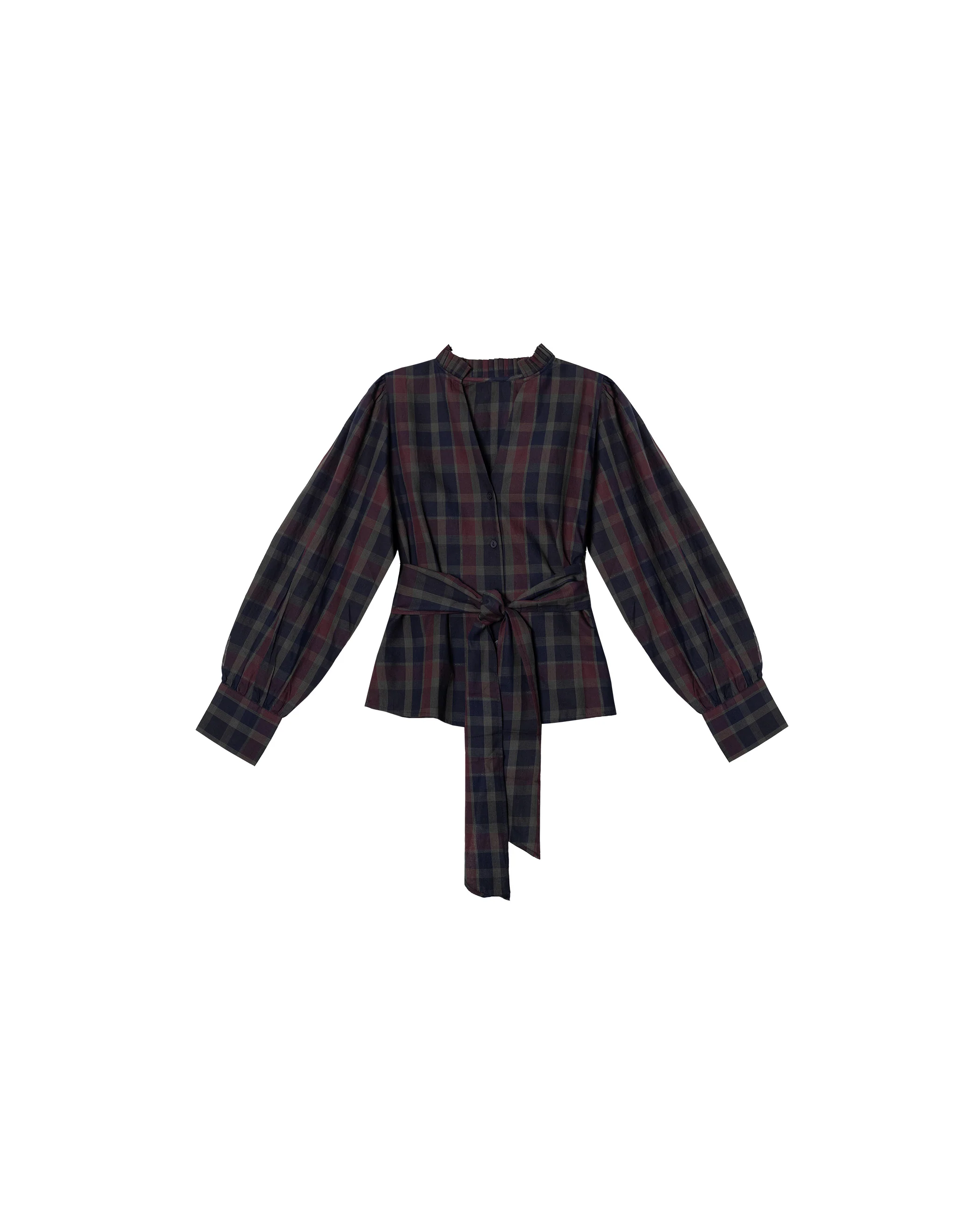 BLUSA TALK LATER · CUADROS TARTÁN - Image 10