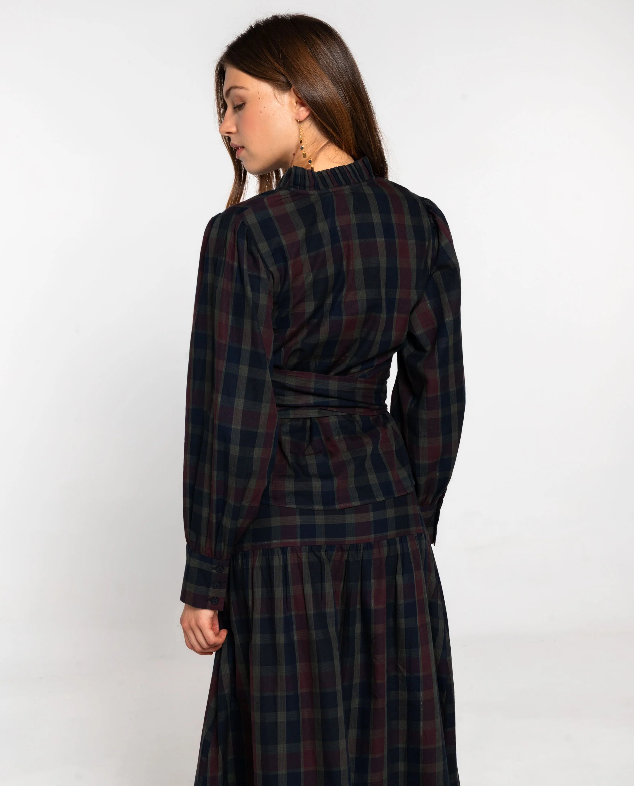 BLUSA TALK LATER · CUADROS TARTÁN - Image 6