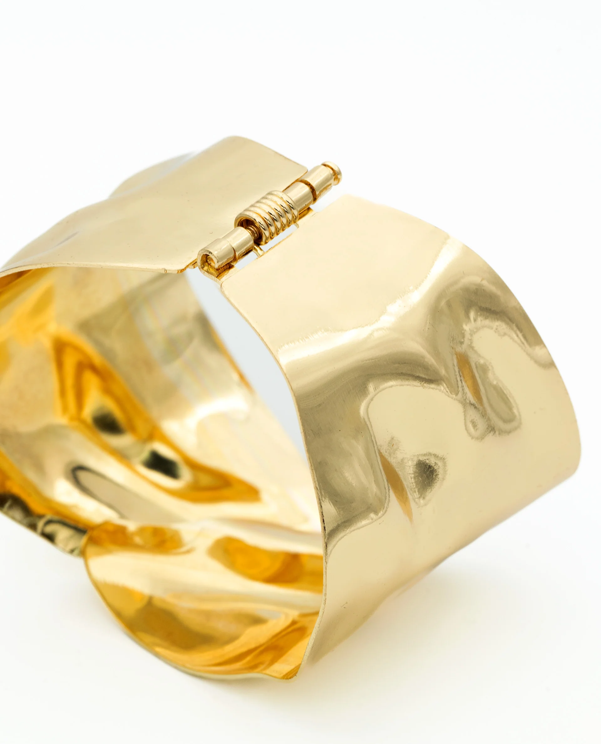 BRAZALETE CROSS LEAF · BAÑO ORO - Image 3