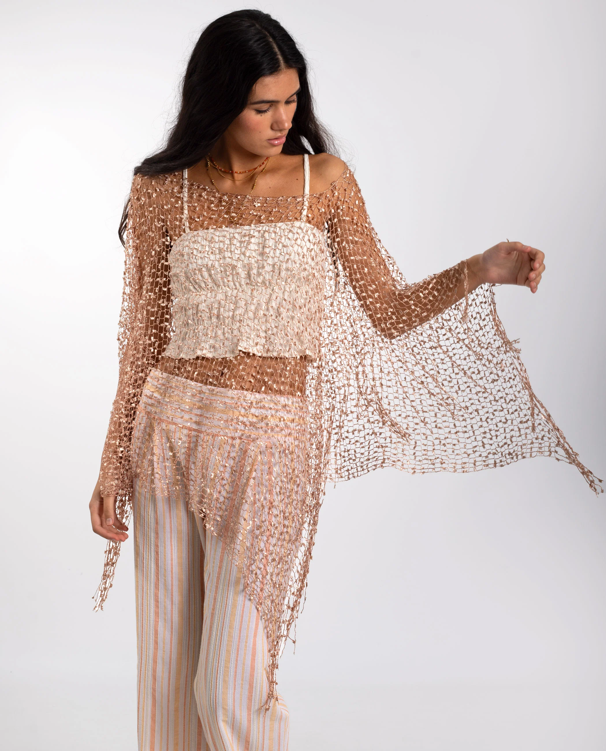 CAPA CROCHET BELLA · COBRE - Image 3