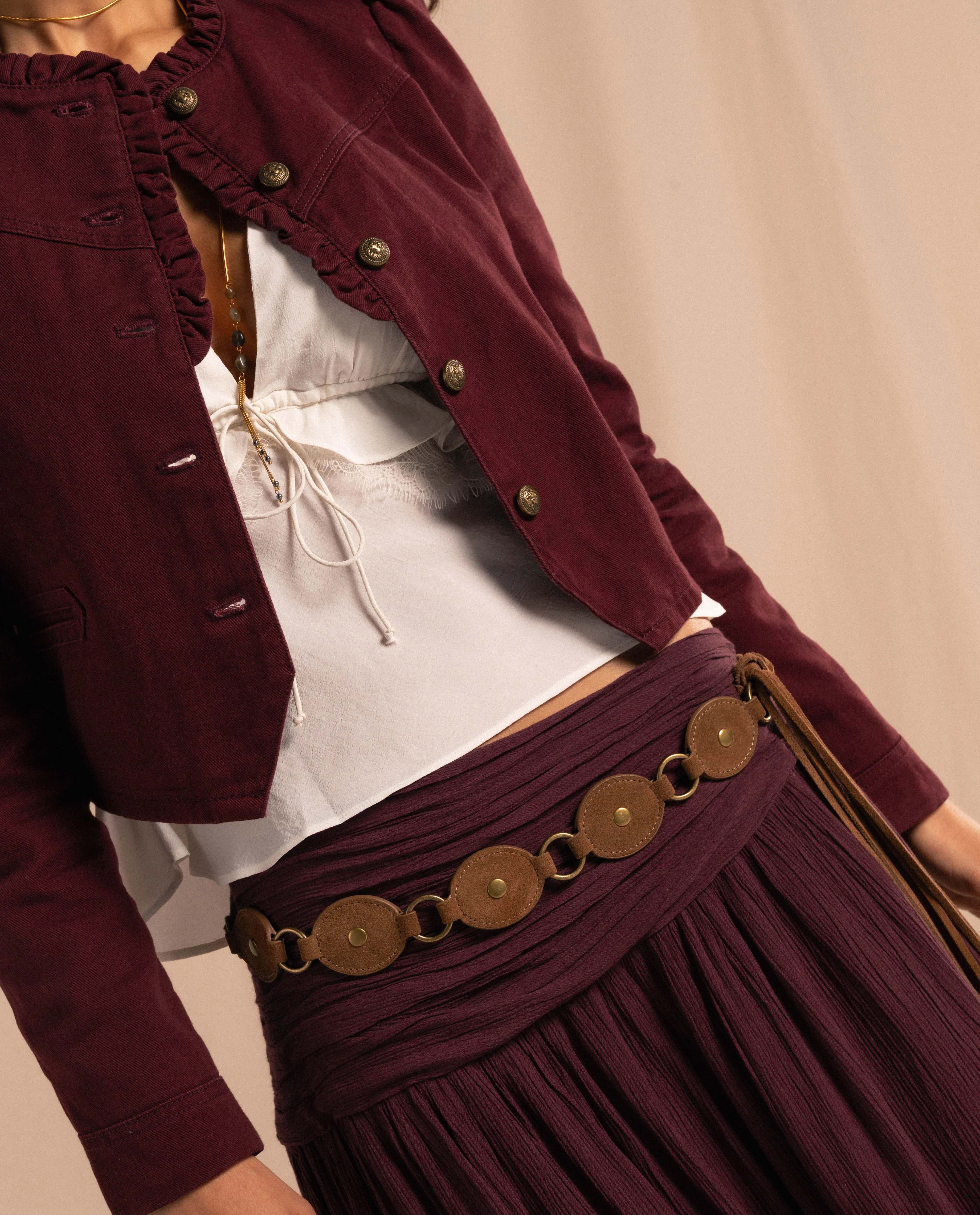 CHAQUETA HOURS WE FOUND · CIRUELA - Image 4