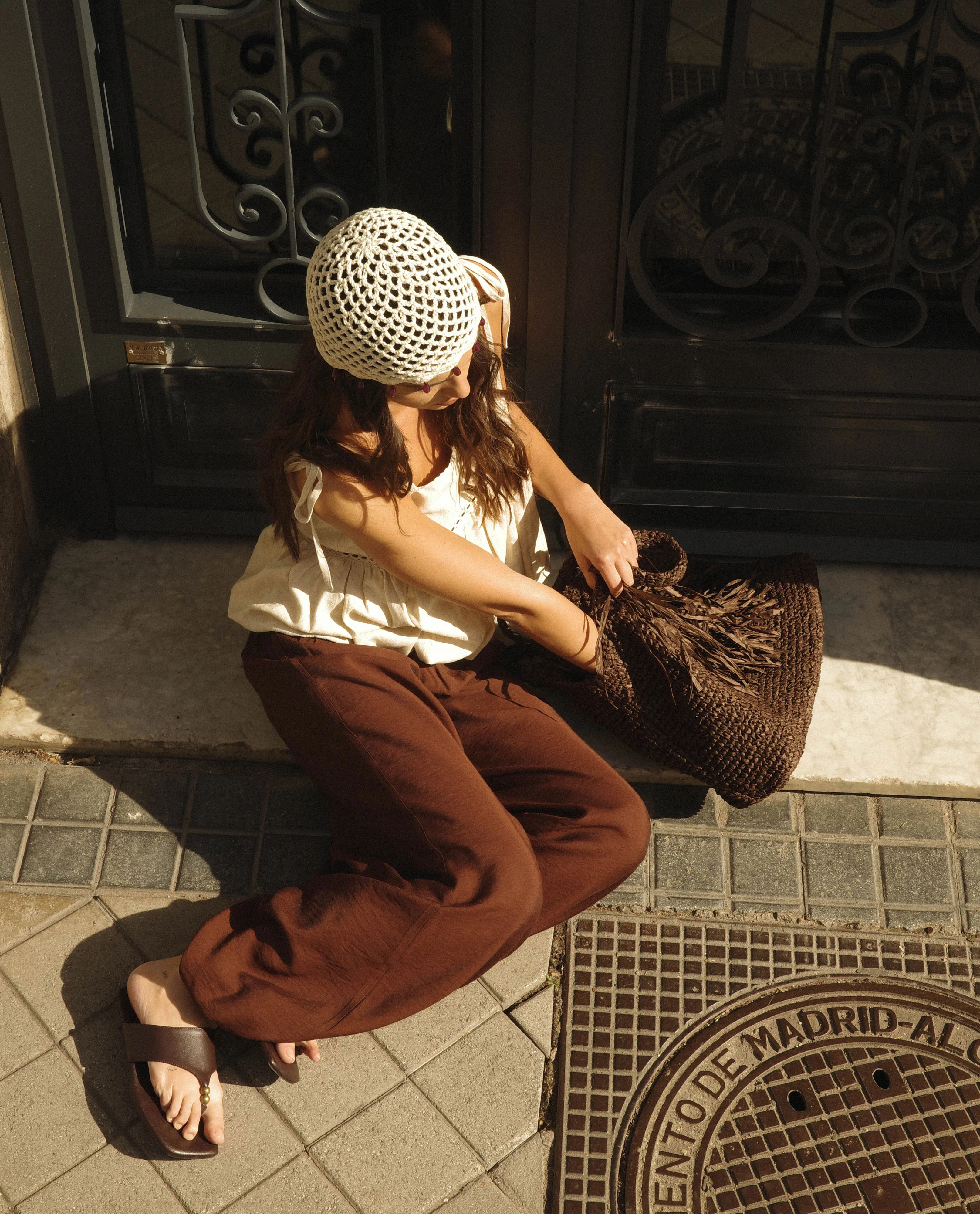 PANTALÓN SIDE BY SIDE · MARRÓN - Image 10