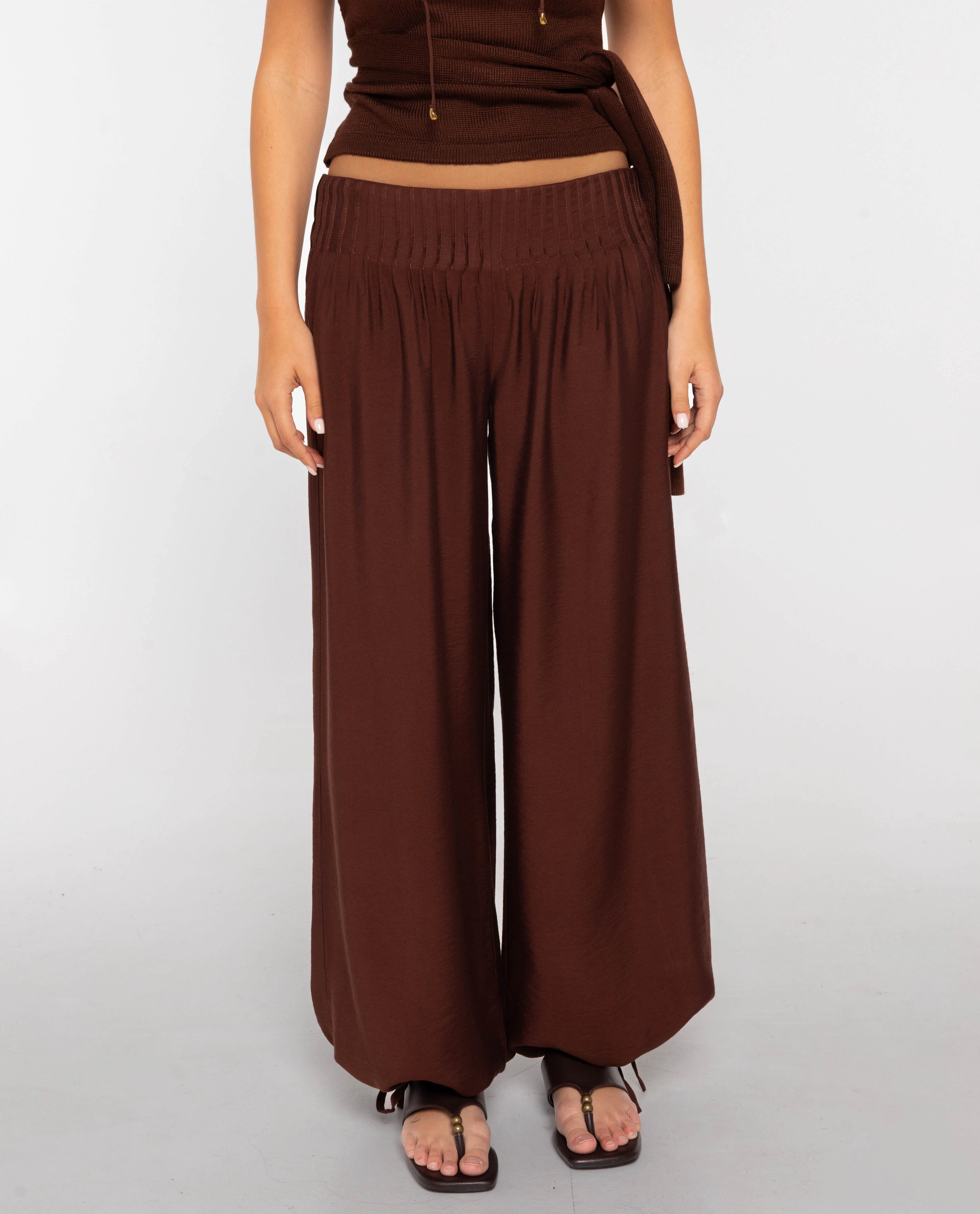 PANTALÓN SIDE BY SIDE · MARRÓN - Image 4