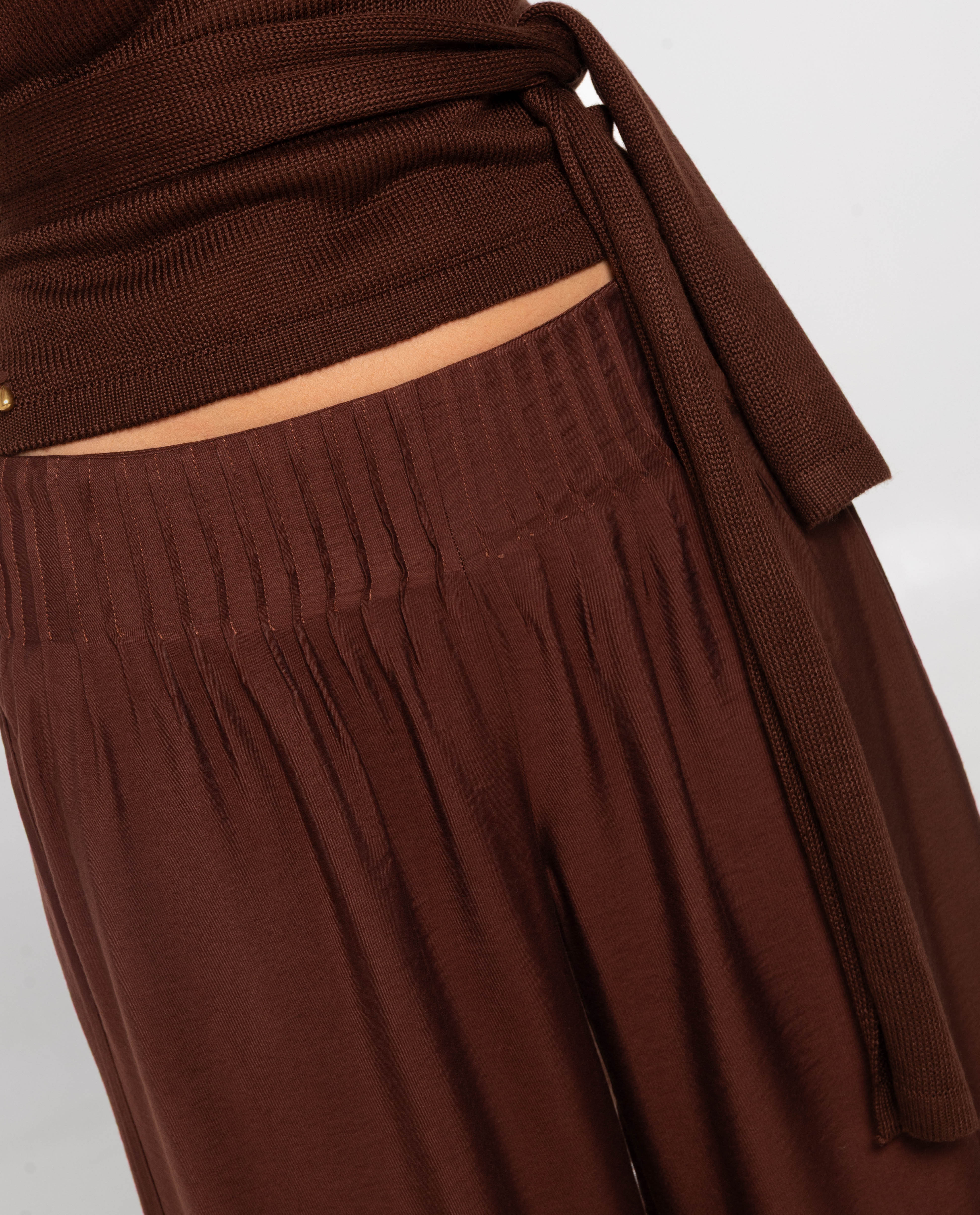 PANTALÓN SIDE BY SIDE · MARRÓN - Image 5