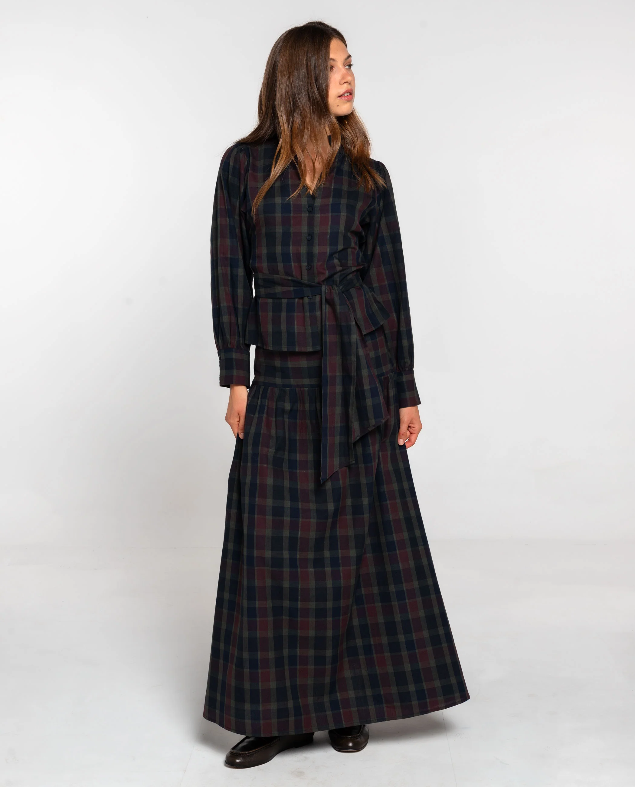 BLUSA TALK LATER · CUADROS TARTÁN - Image 9