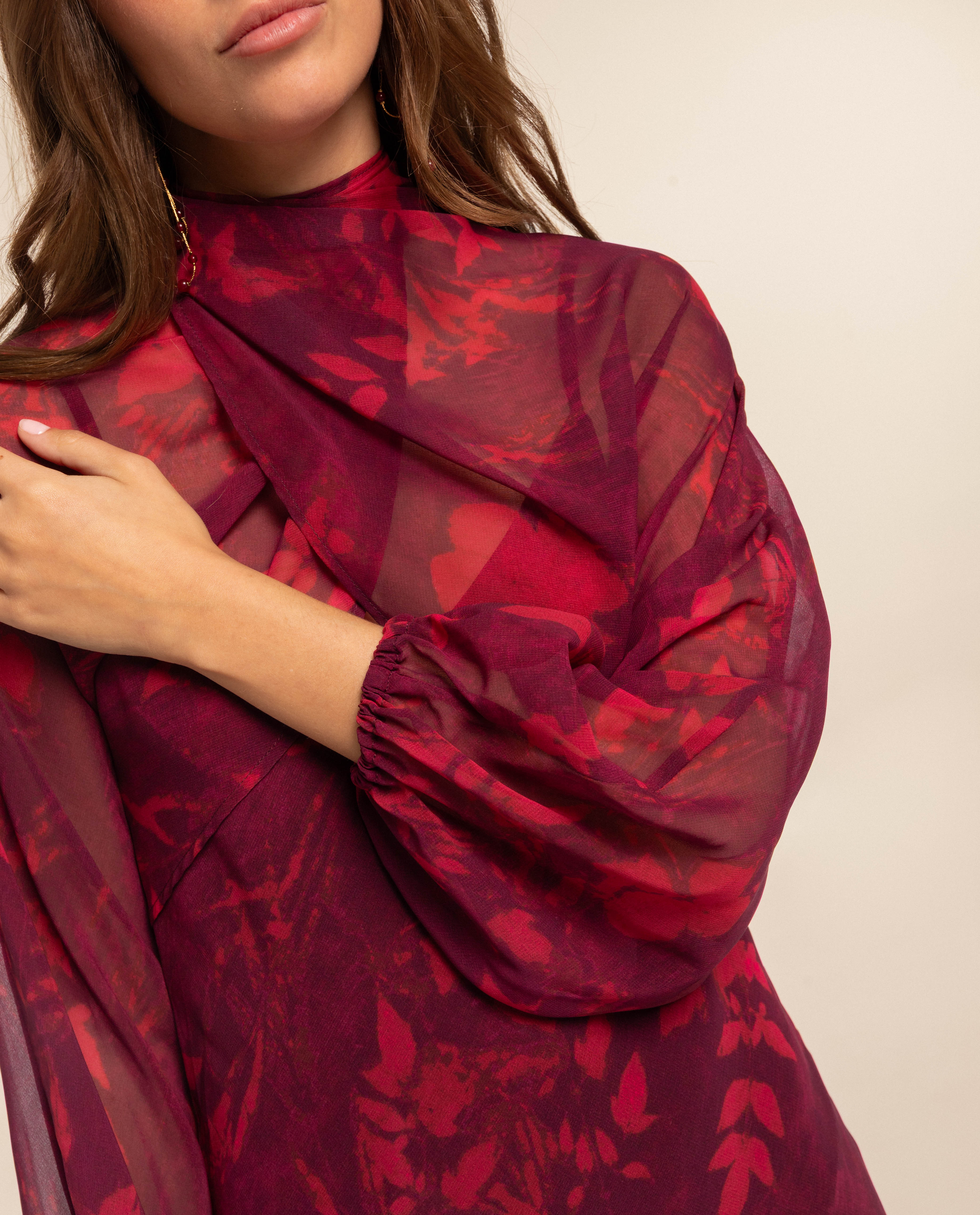 VESTIDO ADELA · GRANATE - Image 14