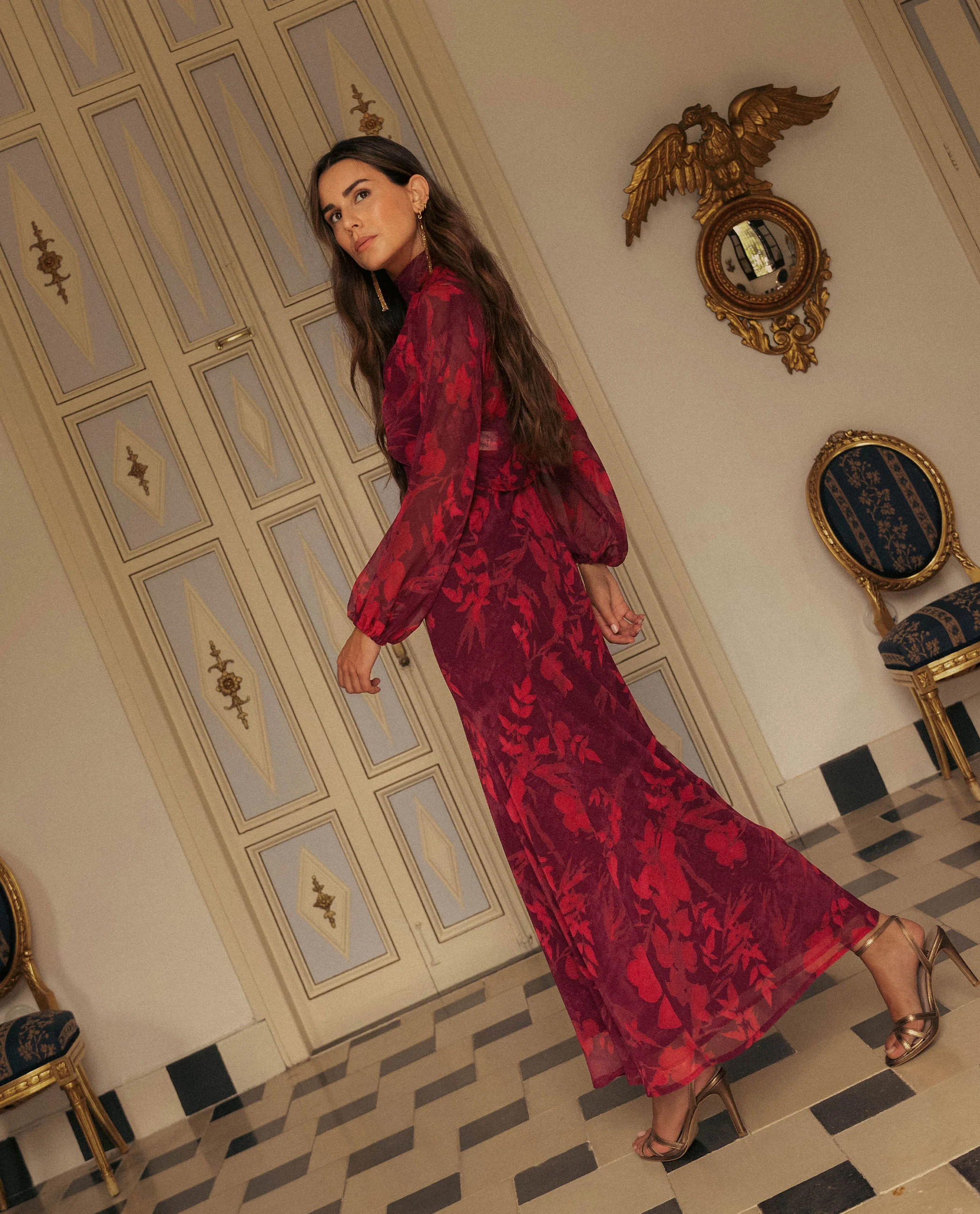 VESTIDO ADELA · GRANATE - Image 6