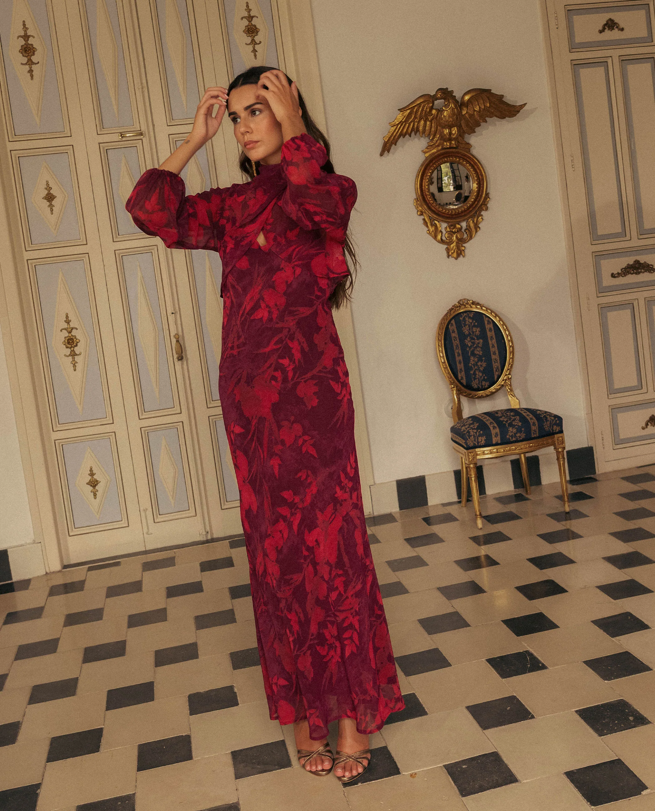 VESTIDO ADELA · GRANATE - Image 7