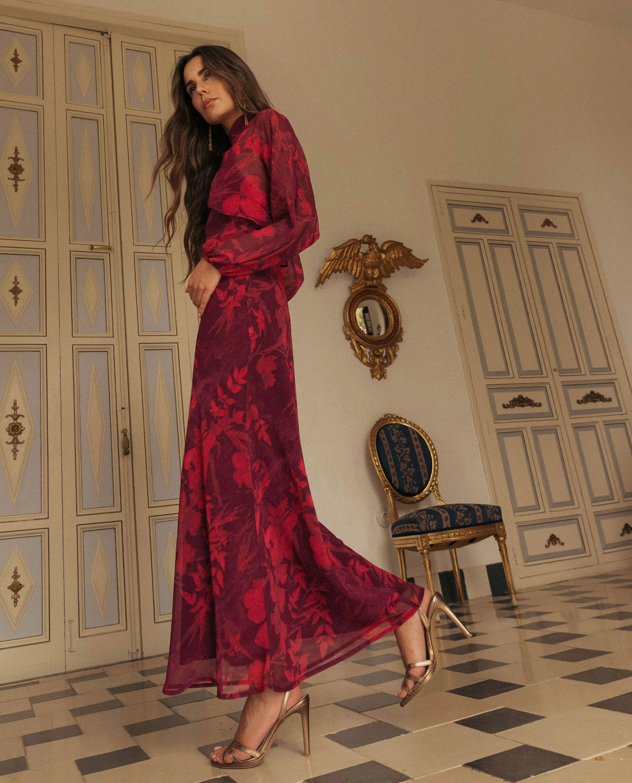 VESTIDO ADELA · GRANATE - Image 9