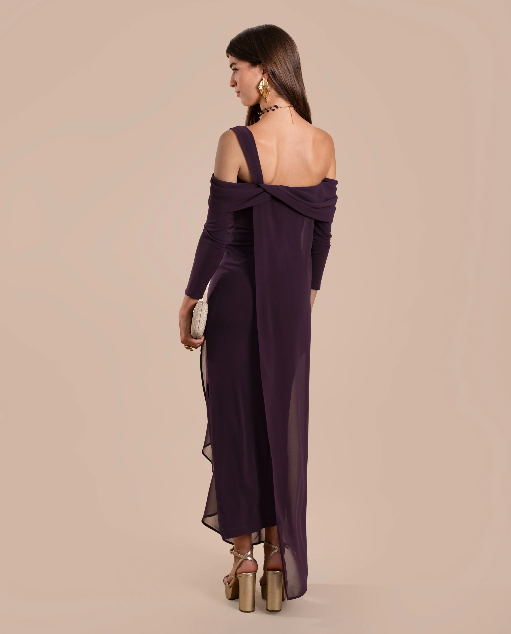 VESTIDO AMÉLIE · CIRUELA - Image 5