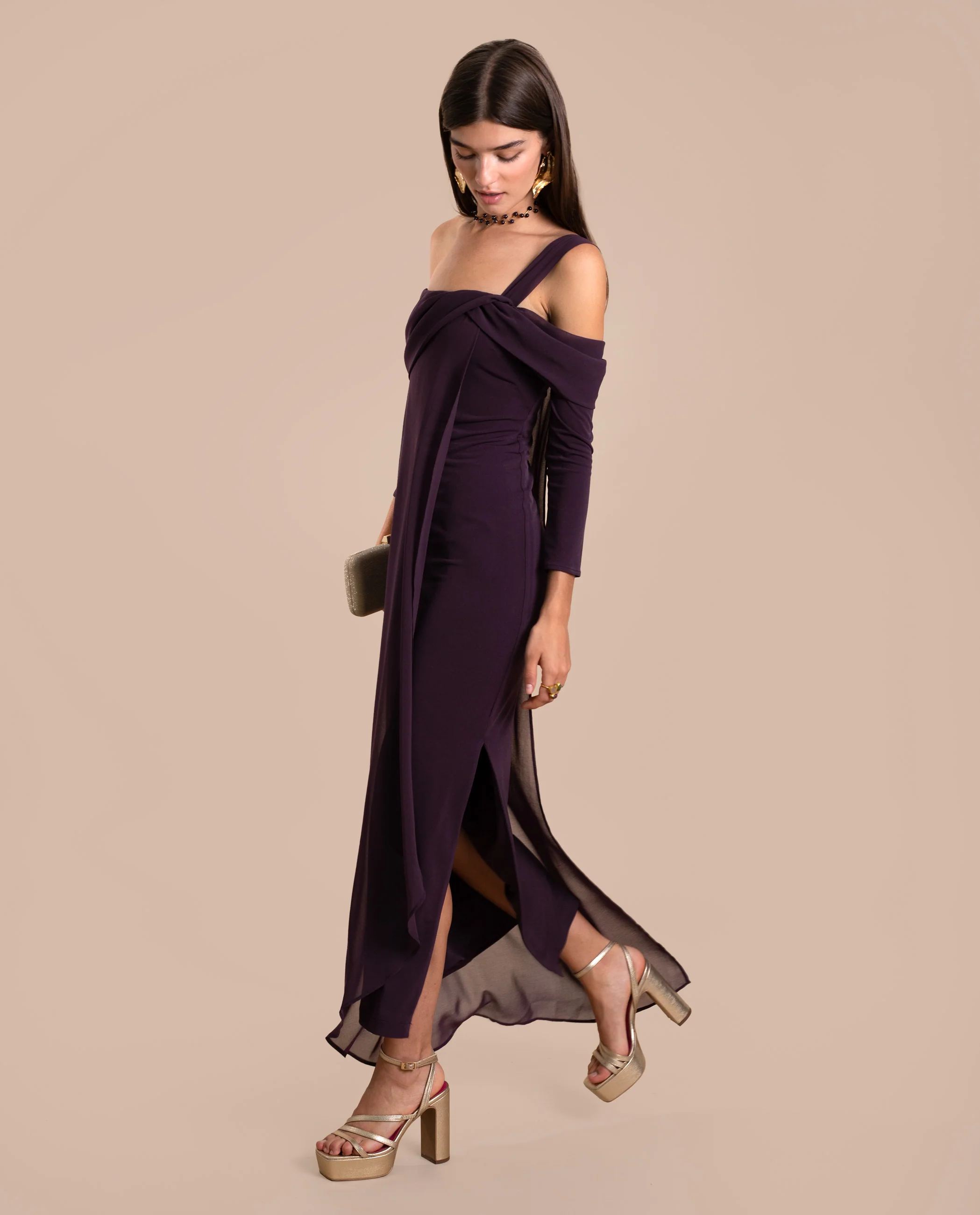 VESTIDO AMÉLIE · CIRUELA - Image 7