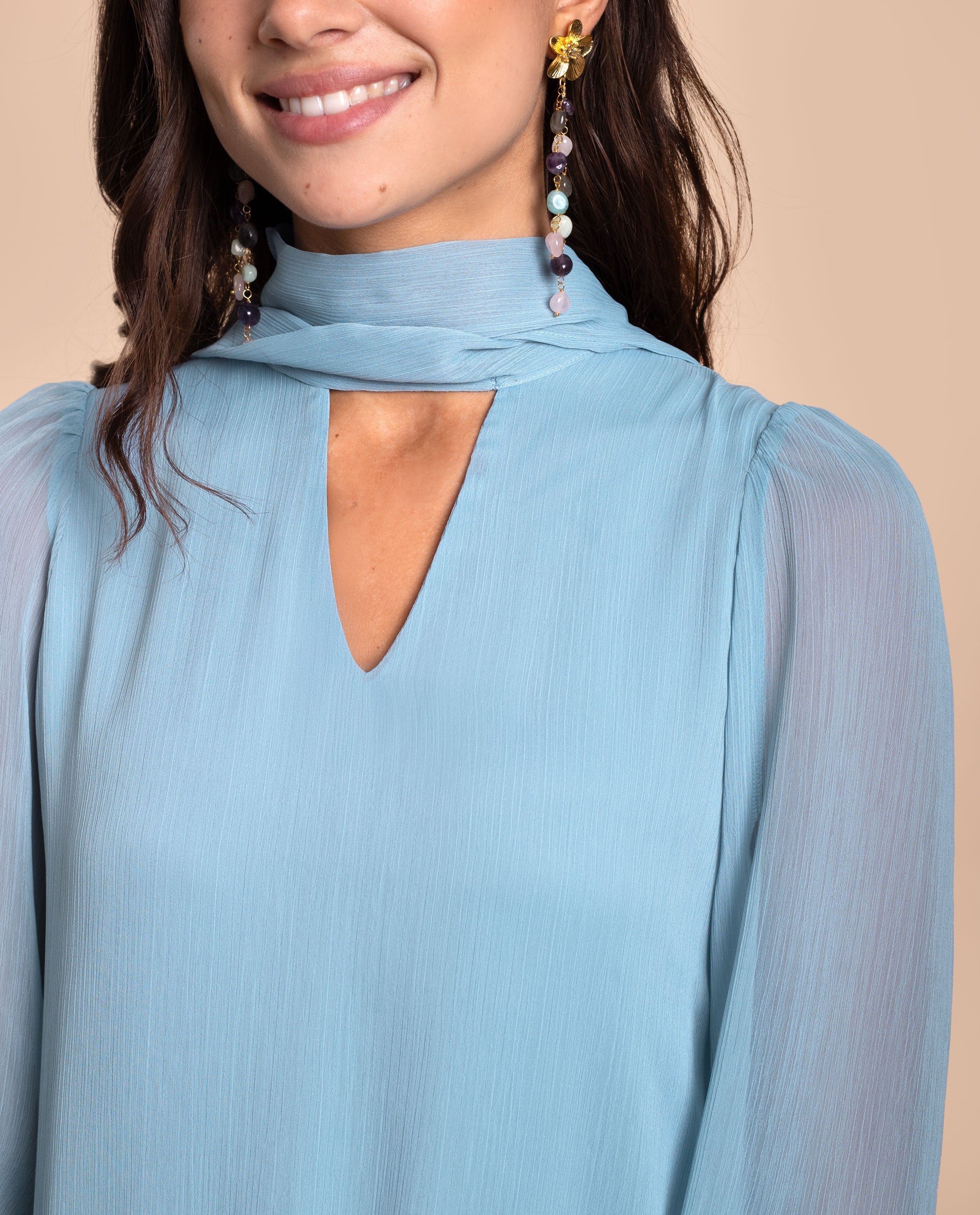 VESTIDO CAYETANA · AZUL - Image 4