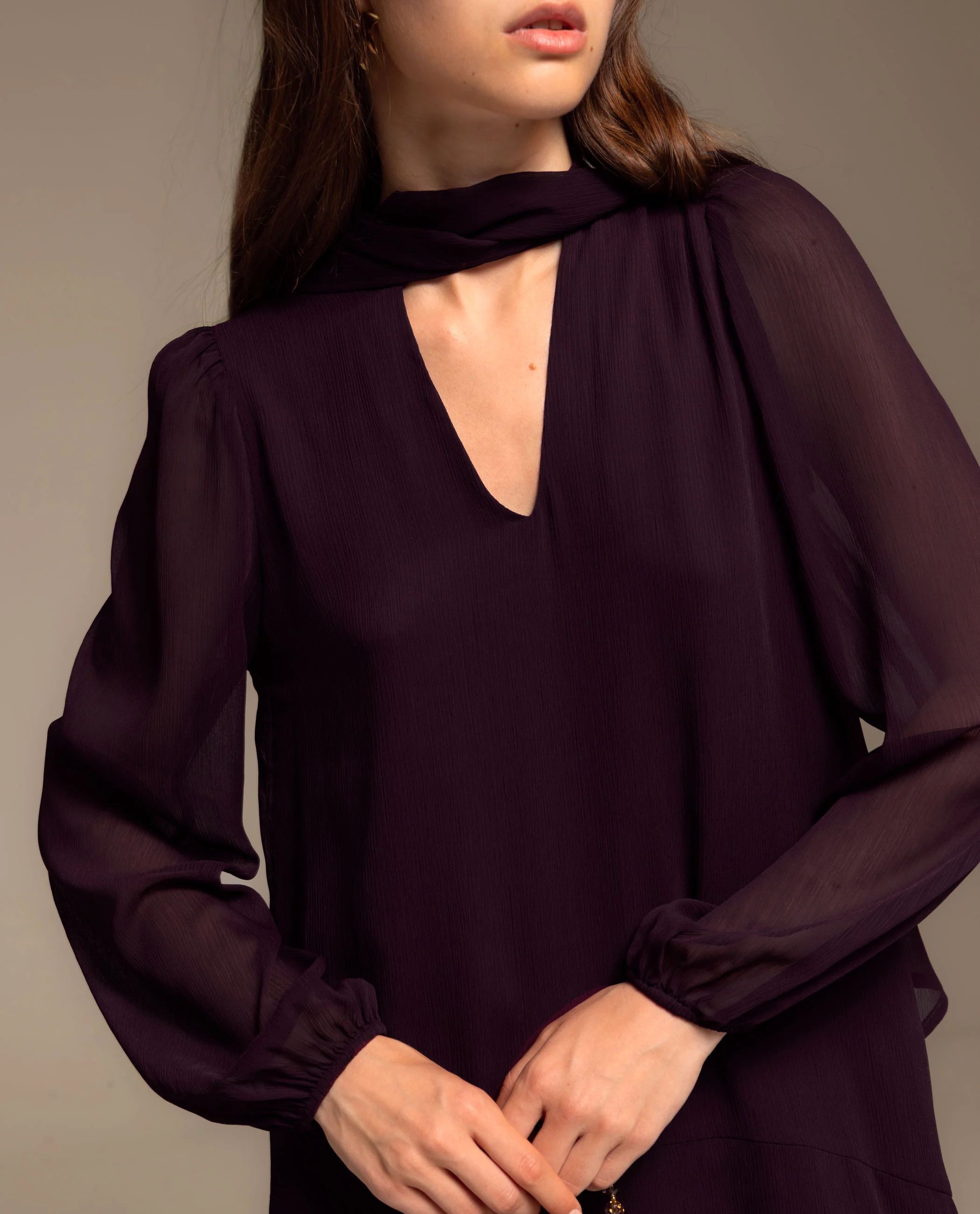 VESTIDO CAYETANA · CIRUELA - Image 3