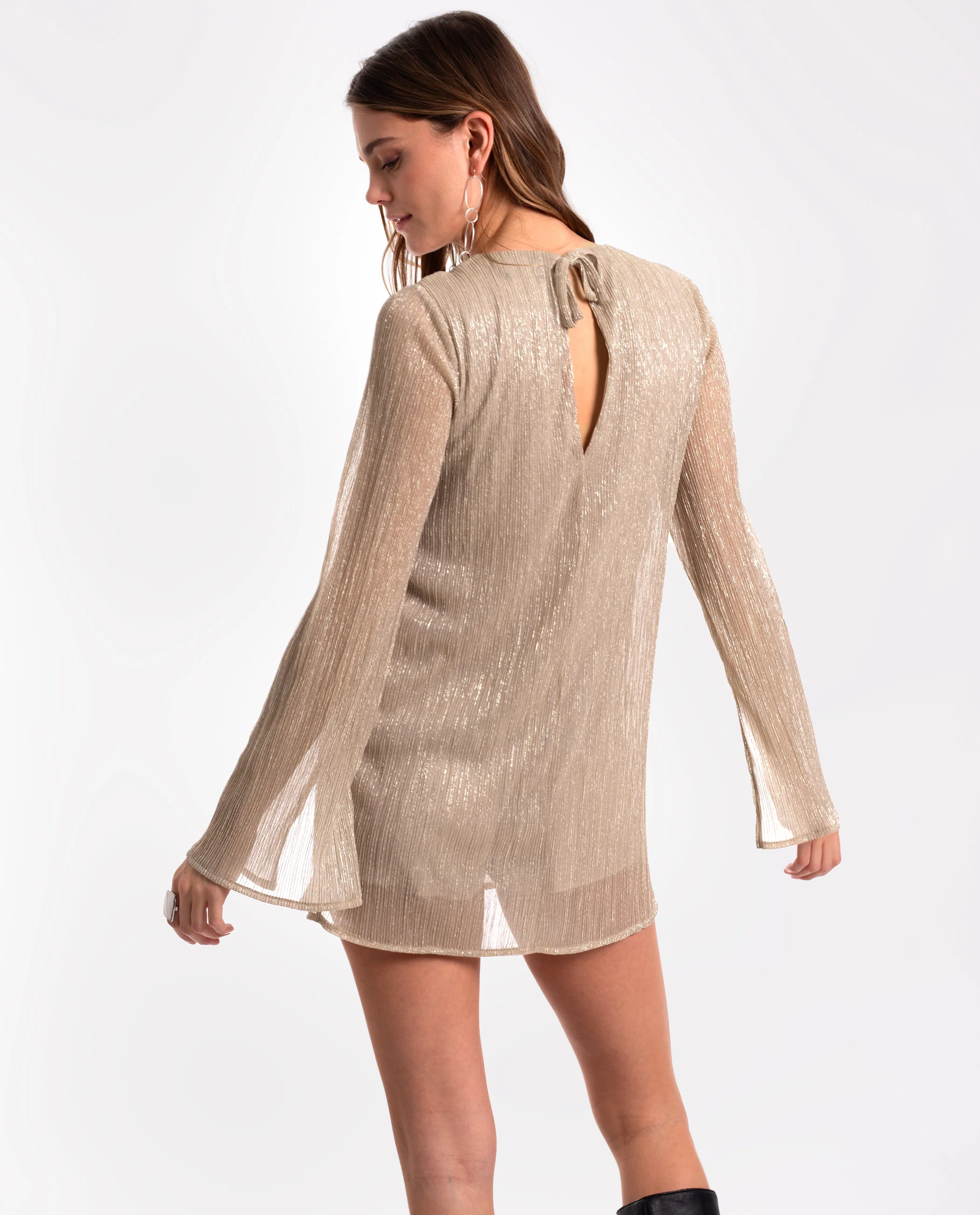 VESTIDO CHEERS TO US · CHAMPAGNE - Image 12