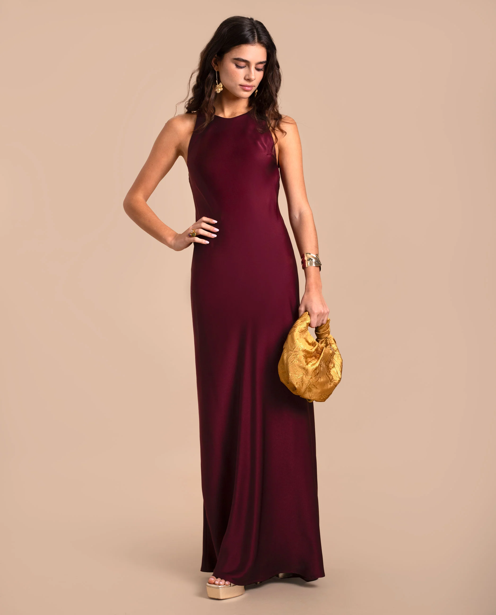 VESTIDO FEDERICA · BURDEOS - Image 3