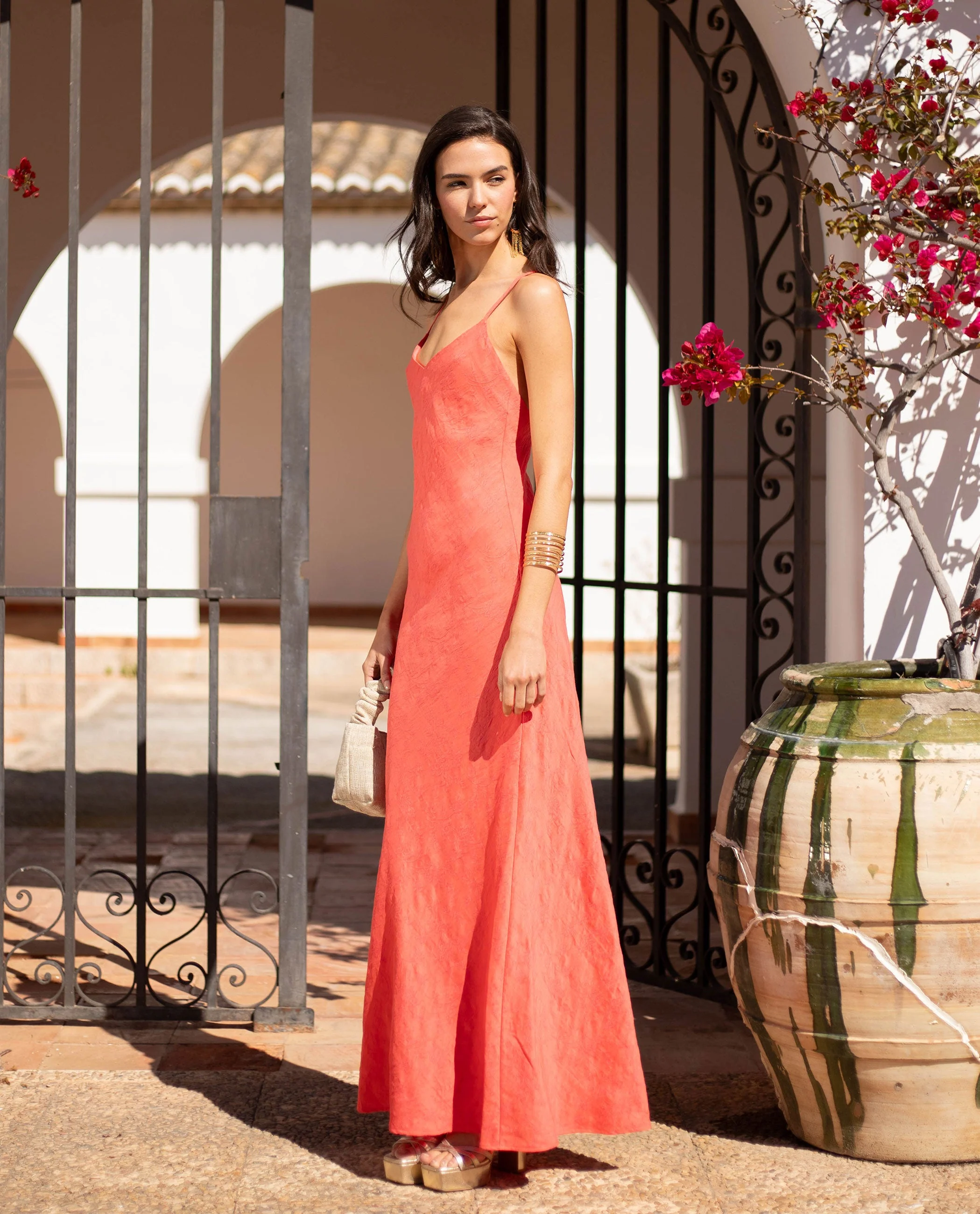 VESTIDO JAÉN · CORAL - Image 6