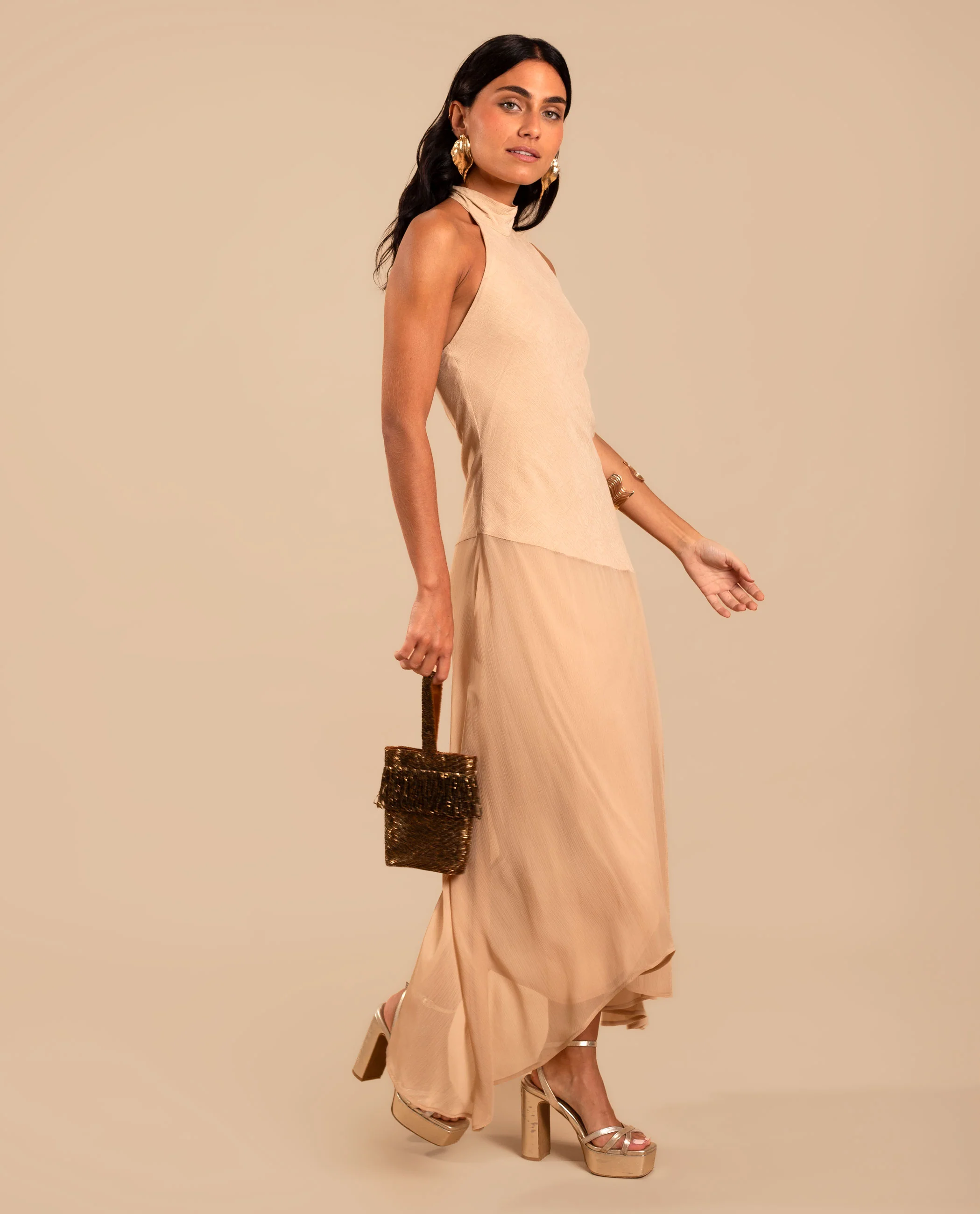 VESTIDO ONA · BEIGE - Image 9