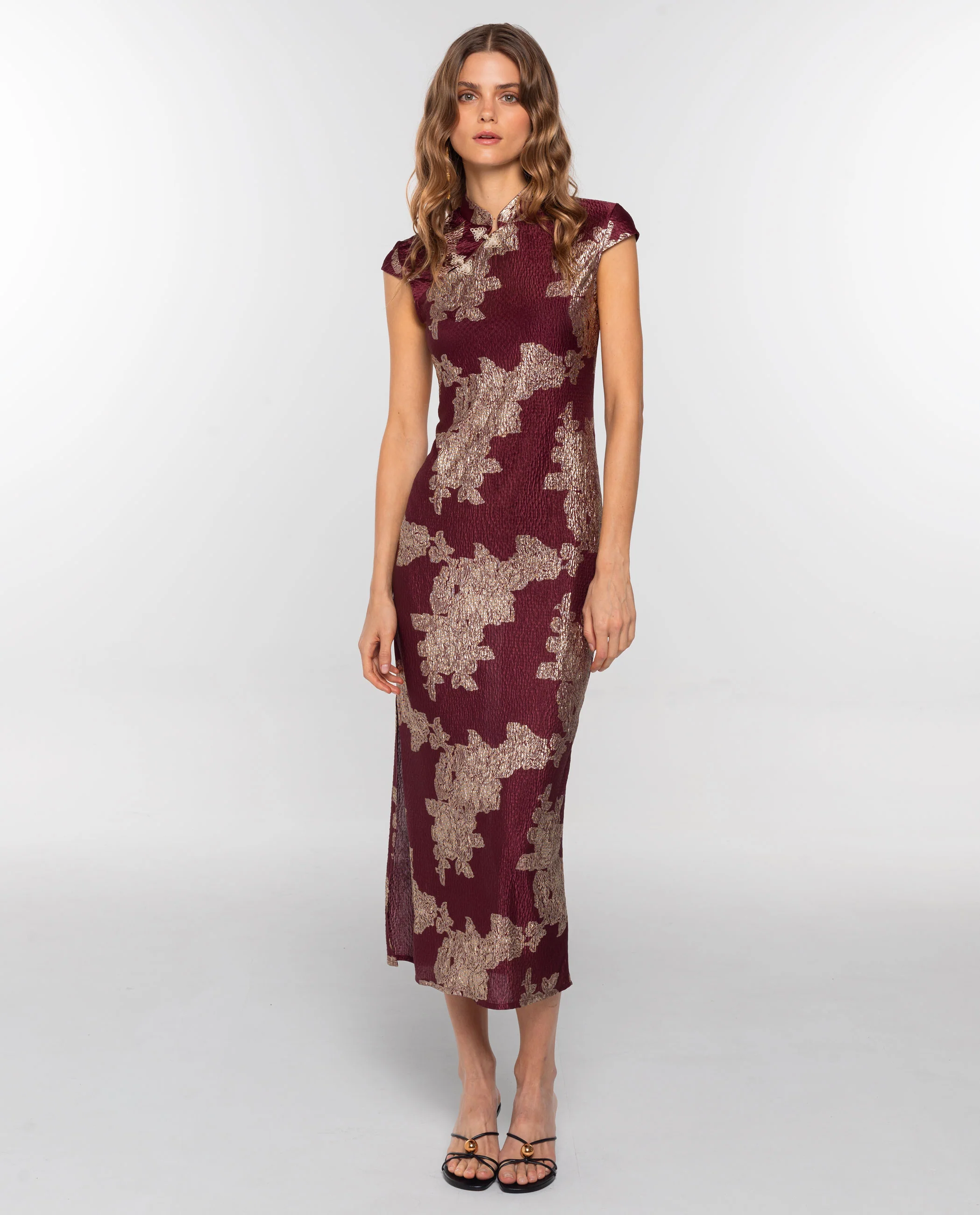 VESTIDO RUBY BLOOM · BURDEOS - Image 3