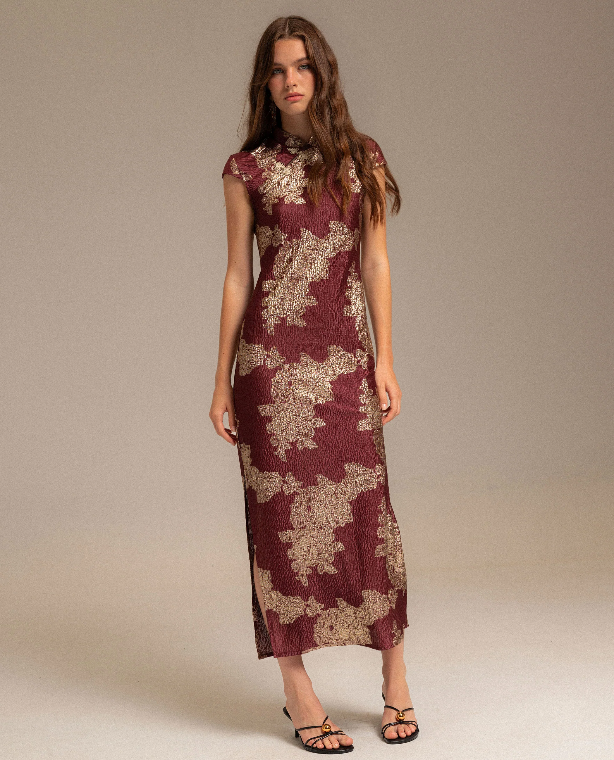 VESTIDO RUBY BLOOM · BURDEOS - Image 5